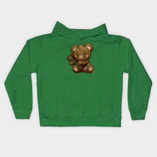 sweet milk chocolate teddy Kids Hoodie